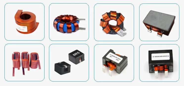 Iluminación de potencia Ikp Cartón de cobre Inductor de alambre plano bobina de estrangulamiento