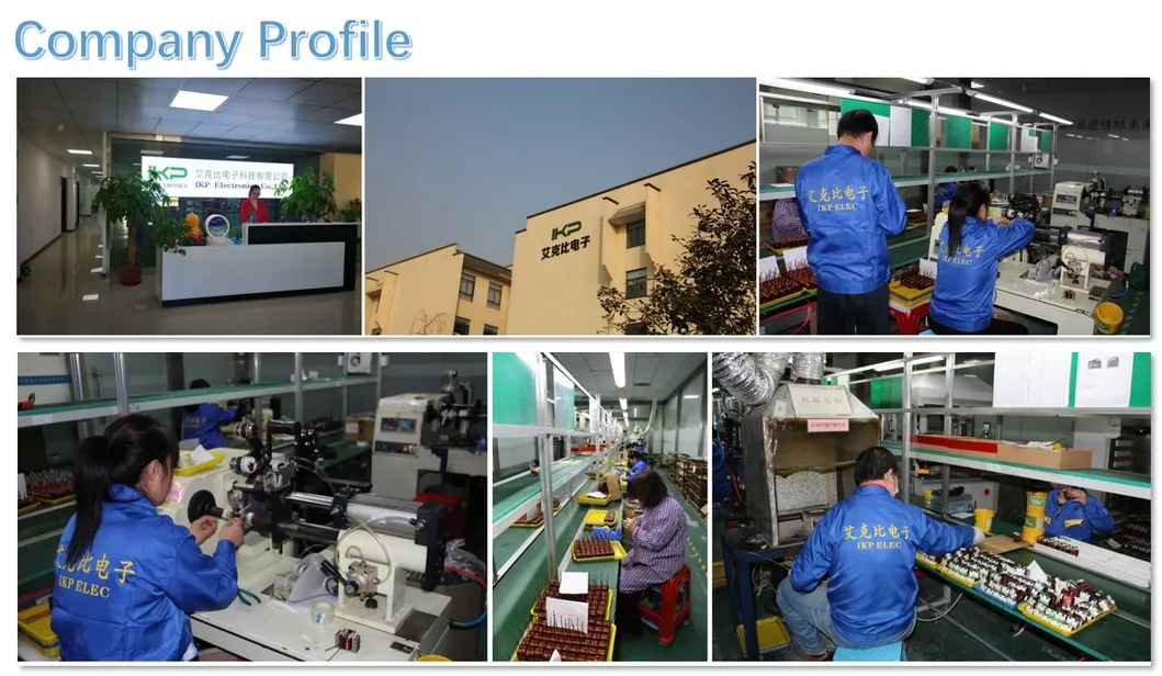 Especificaciones de la bobina de cartón Ikp-Elec Variable Hefei, China Inductor de energía de alambre plano