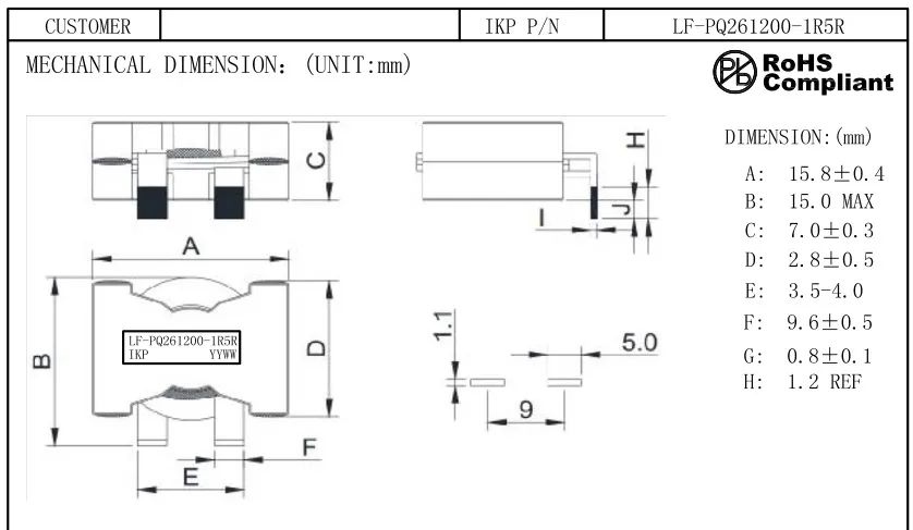 Ikp Electronics fabrica un inductor de alta frecuencia con alambre plano