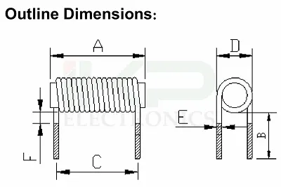 Inductor de potencia de estrangulamiento del núcleo de barras de alambre plano de la serie R de Ikp-Elec