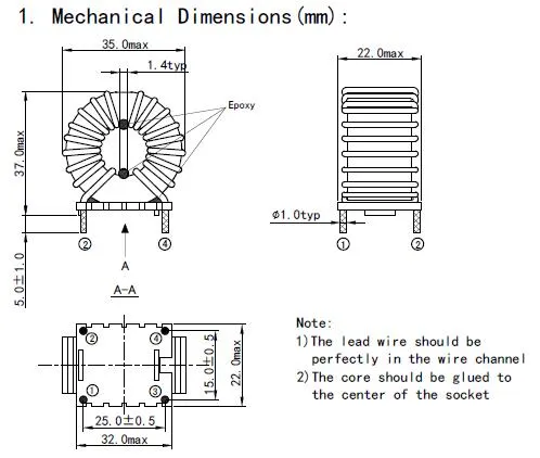 Ikp Electronics Vertical Common Mode Choke, mejor fabricante de inductores de China