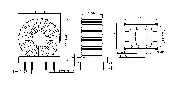 Inductor de estrangulamiento de modo común para aire acondicionado