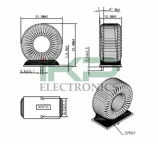 Inductor de modo común de alta corriente para equipos IT