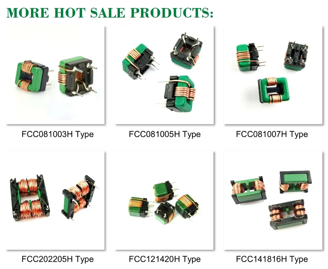 Inductor de filtro de modo común de núcleo de marco (serie FCC1614, 0,7A, 47mH)