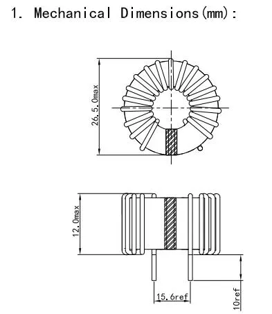 Inductor de estrangulamiento en modo común de alta frecuencia para el sistema de acondicionamiento de potencia