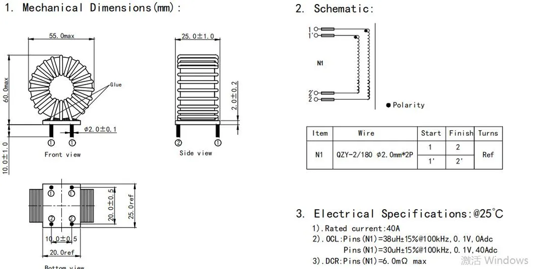 Cable de inducción de estrangulamiento de modo común de CA para conductor LED