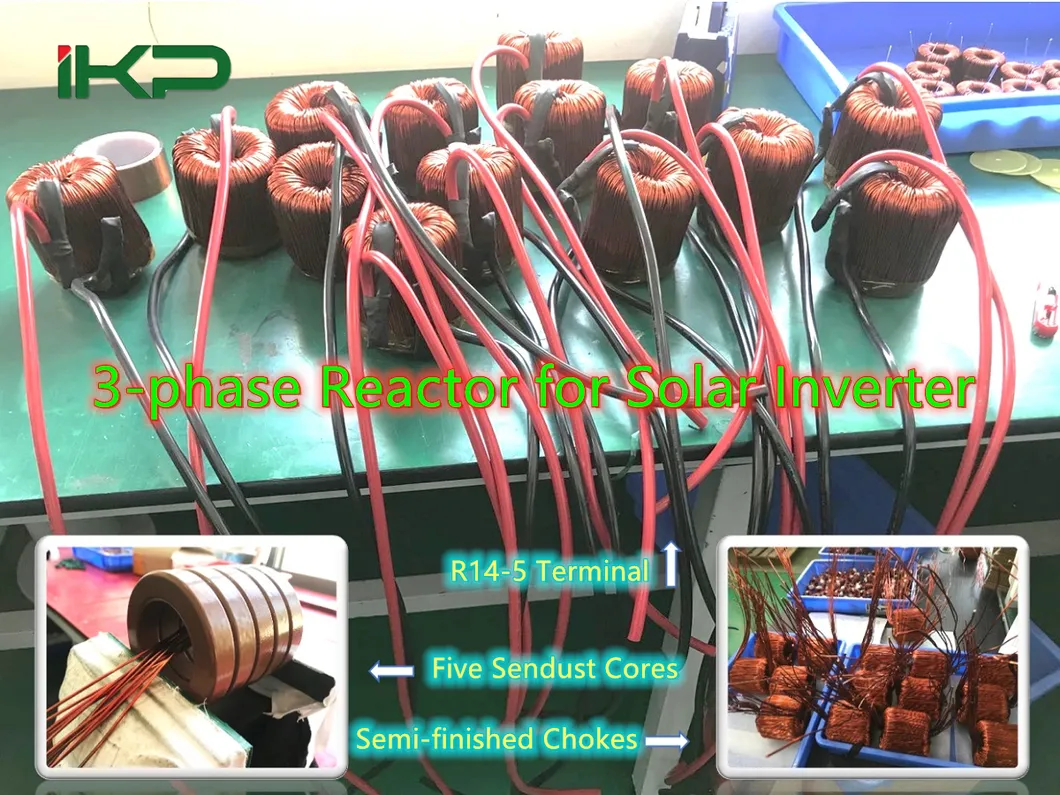 Inductor variable Ikp bobina de estrangulamiento de modo común para inversor solar