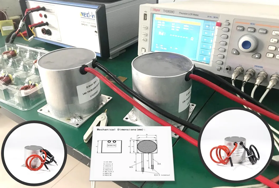 Inductor variable Ikp bobina de estrangulamiento de modo común para inversor solar