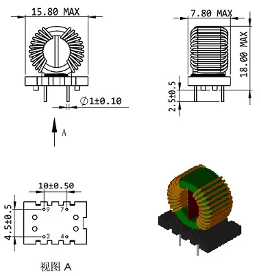 Inductor de estrangulamiento de modo común