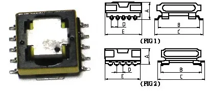 Transformador de alta frecuencia de tipo horizontal EF20