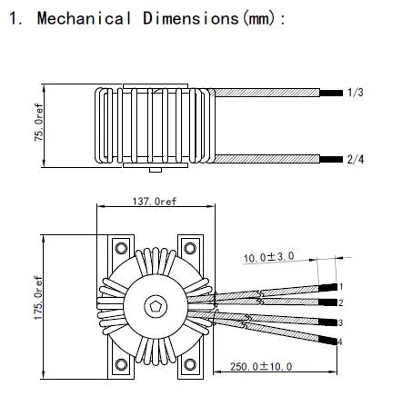 Transformador de potencia de alta frecuencia de núcleo amorfo toroidal personalizado