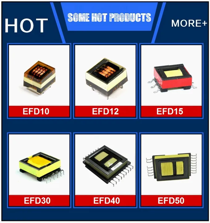Transformador de pulso de alta frecuencia SMPS con núcleo Efd tipo SMD personalizado