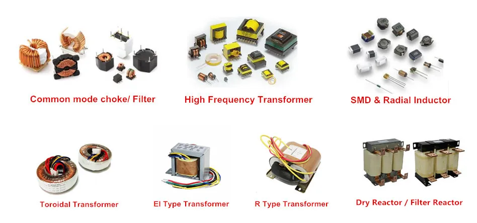 Transformador de potencia flyback SMT SMD SMPS
